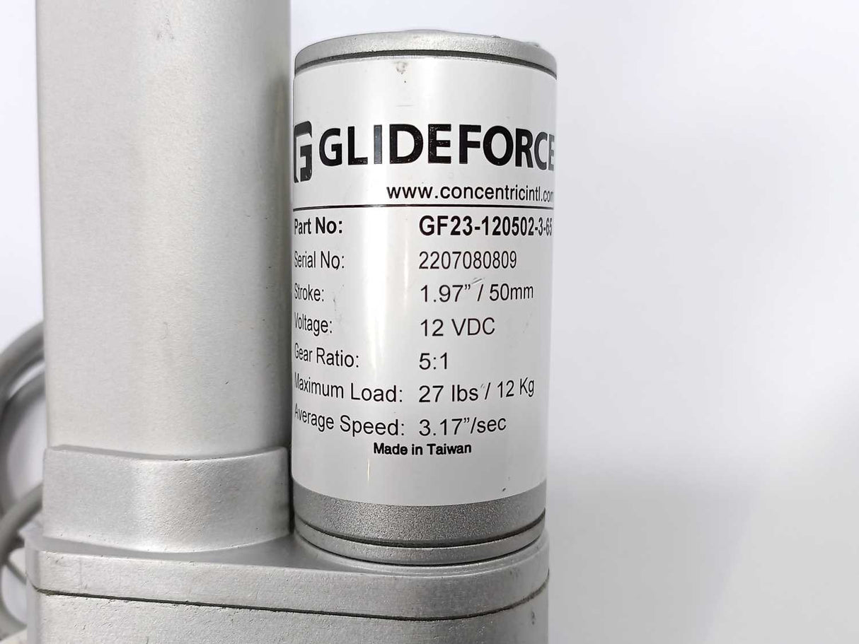 Glideforce GF23-120502-3-65 High-speed linear actuator 12VDC, 12 kgf