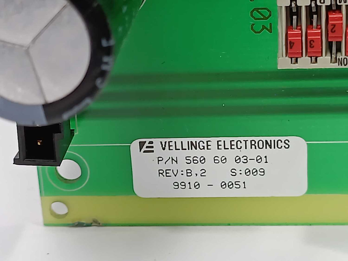 Vellinge Electronics  560 60 03-01 REV:B,2 S:009 Missing the connectors