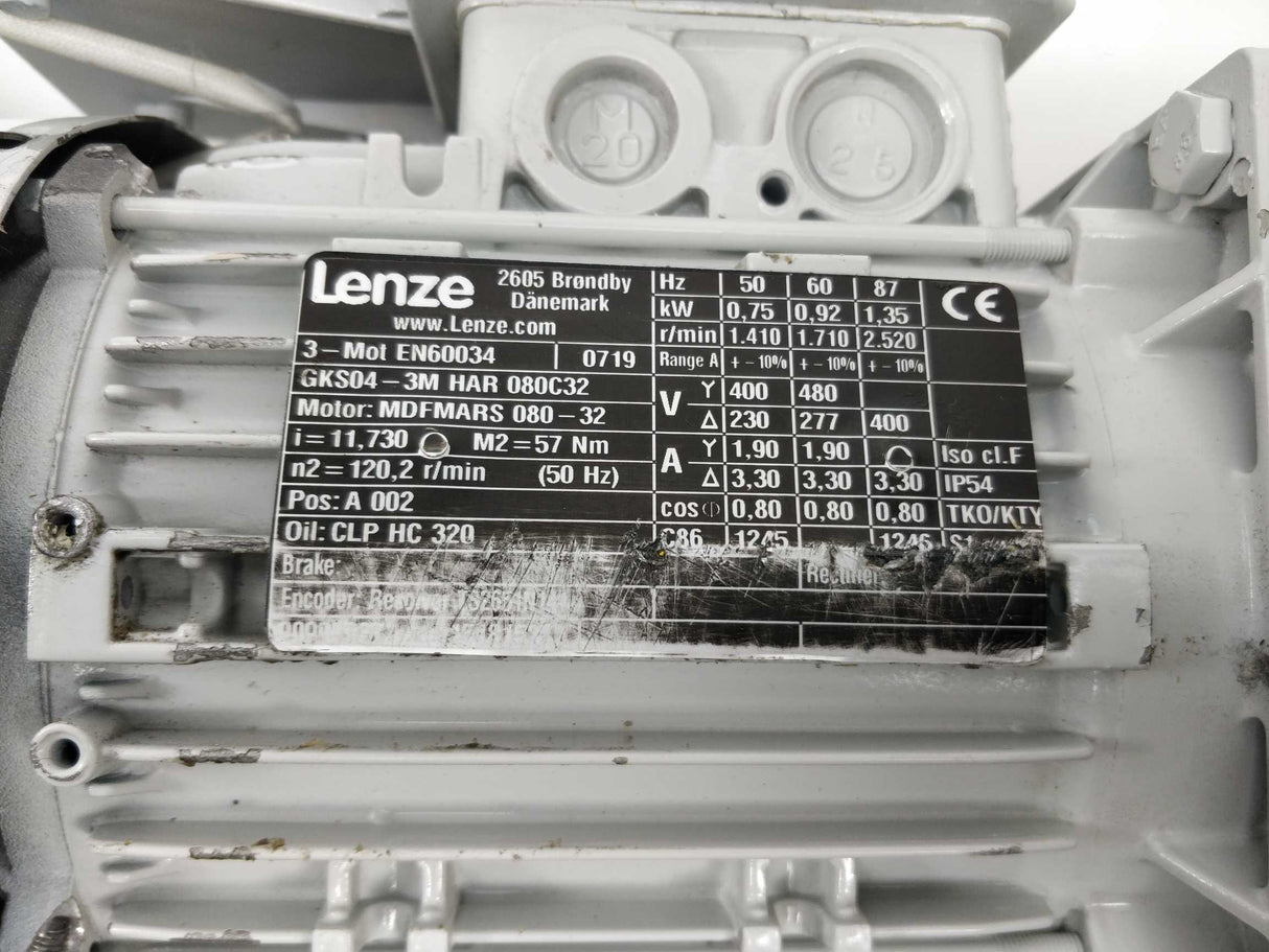 LENZE GKS04-3M HAR 080C32 w/ FLAI Bg80