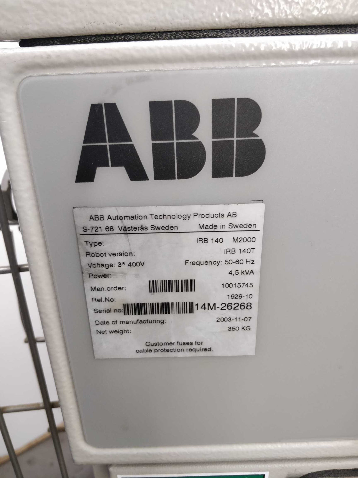 ABB IRB140M2000 Robot controller for IRB140T