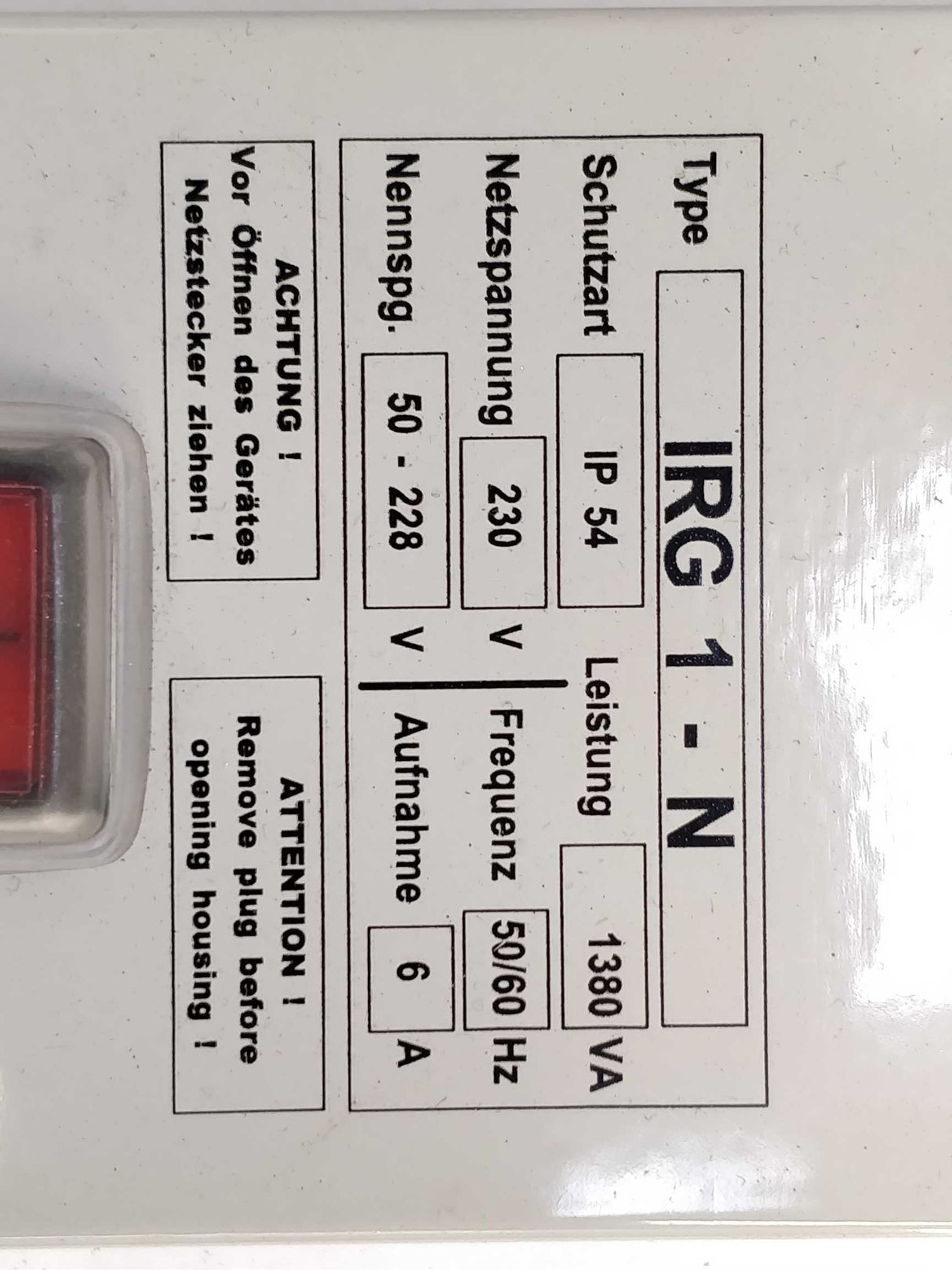 afag 15132435 KLF15 230 V / 50 Hz ZS 400-R With IRG 1-N Controller