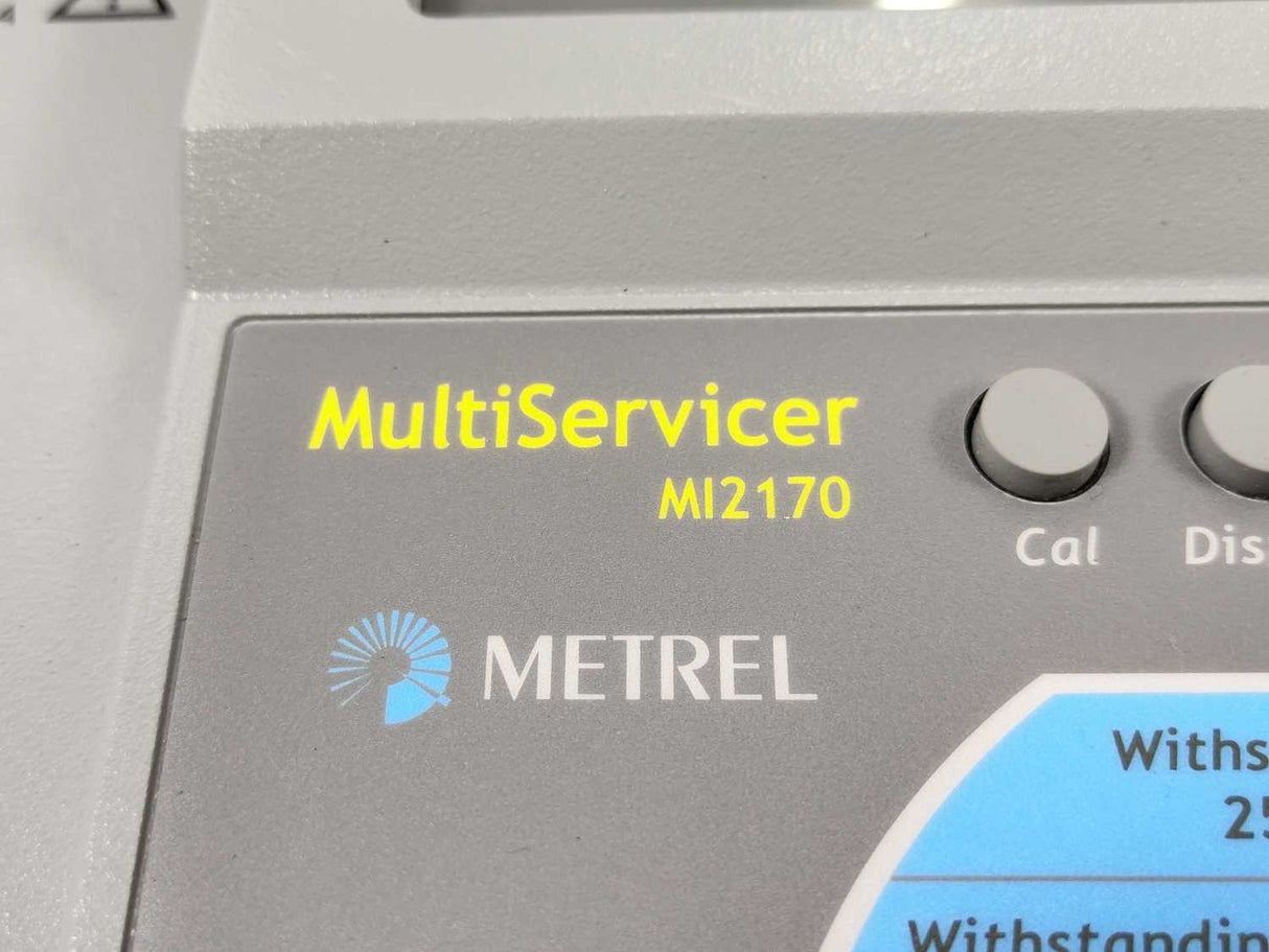 Metrel MultiServicer MI2170 Safety Tester w/ Cables, Software CD & User Manual