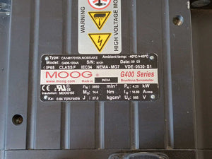 Moog G406-1204A CA14817015N G400 Brushless Servomotor