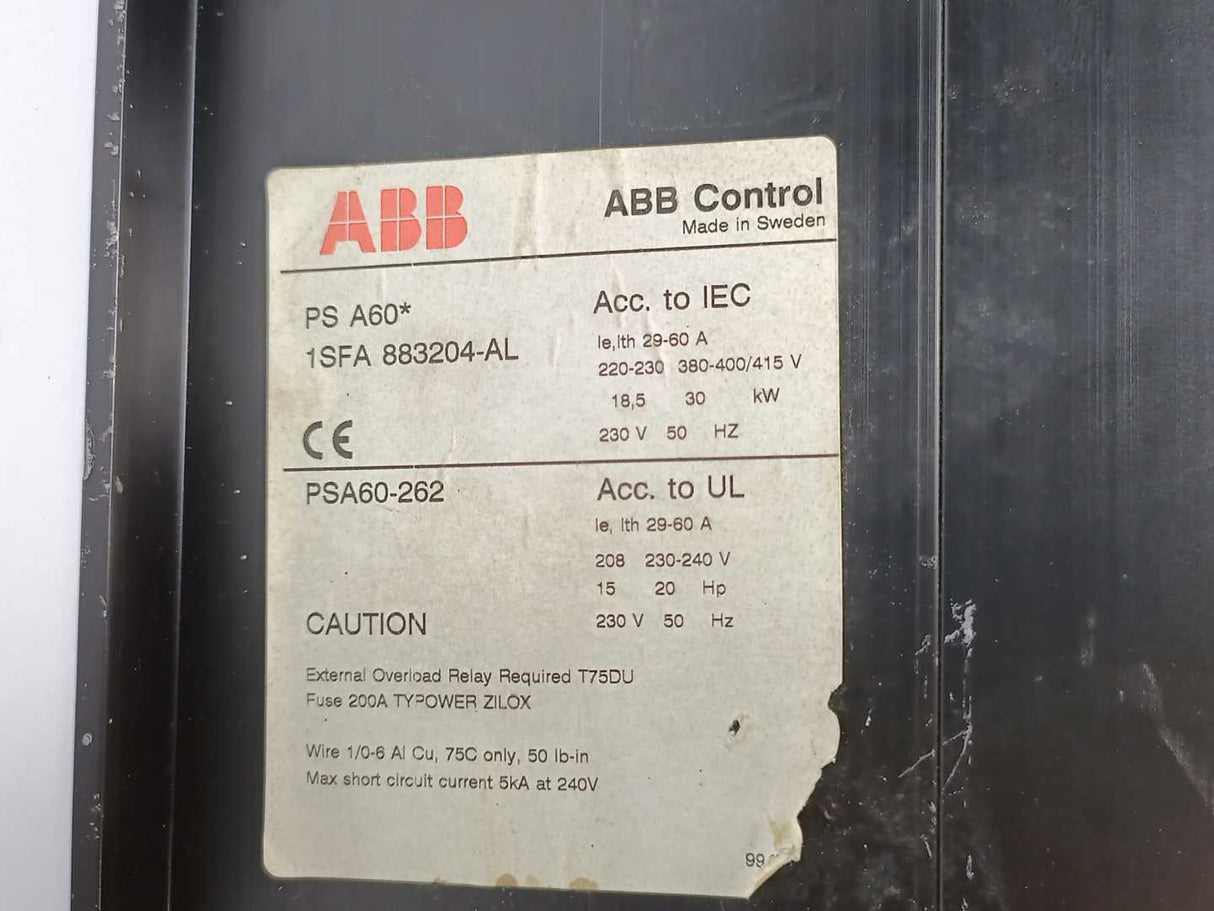 ABB 1SFA883204-AL PSA60-262