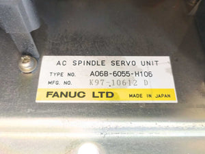 Fanuc A06B-6055-H106 AC Spindle Servo Unit