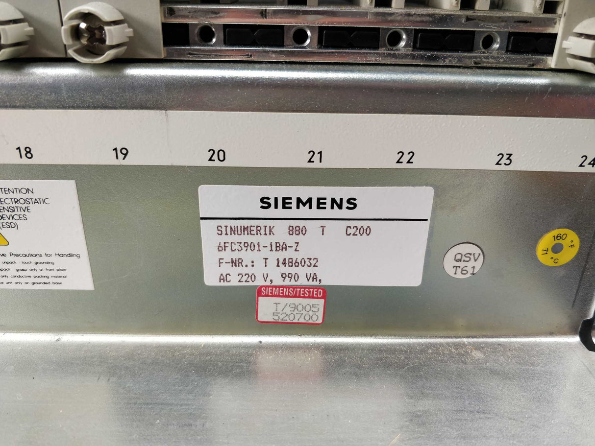 Siemens 6FC3901-1BA-Z Sinumerik 880 T C200 ver.D