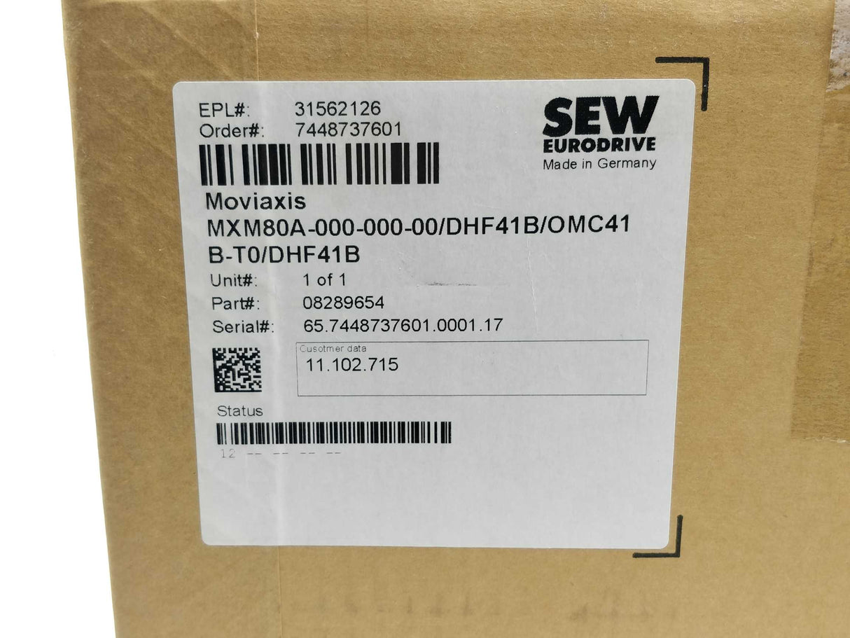 SEW-EURODRIVE  MXM80A-000-000-00/DHF41B MOVIAXIS multi-axis servo inverters