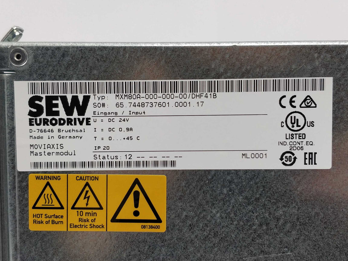 SEW-EURODRIVE  MXM80A-000-000-00/DHF41B MOVIAXIS multi-axis servo inverters