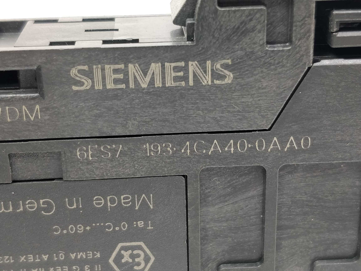 Siemens 6ES7131-4BD01-0AA0 Digital Input Module with 6ES7193-4CA40-0AA0