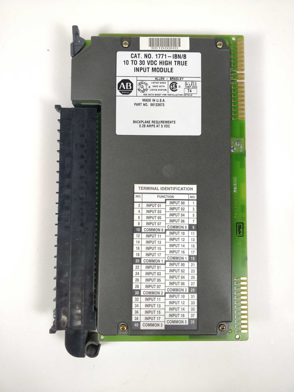 AB 1771-IBN Ser.B 10-30 VDC High true input module