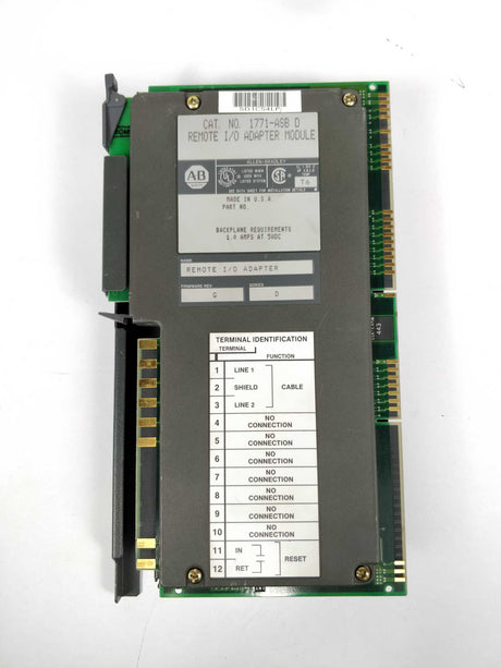 AB 1771-ASB Ser.D FW:G Remote I/O Adapter Module