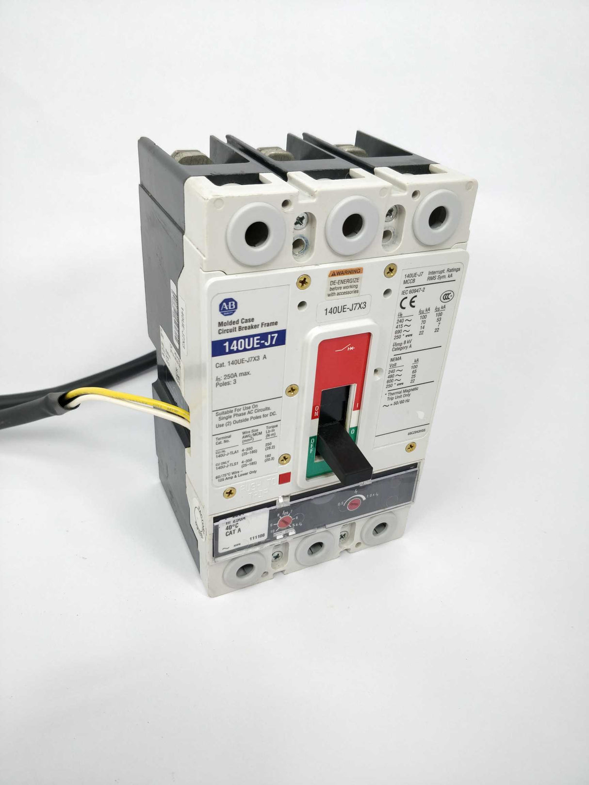 AB 140UE-J7X3 Ser.A Molded case circuit breaker frame