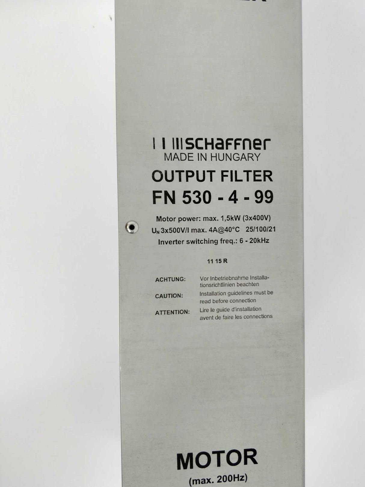 SCHAFFNER FN 530-4-99 Output filter