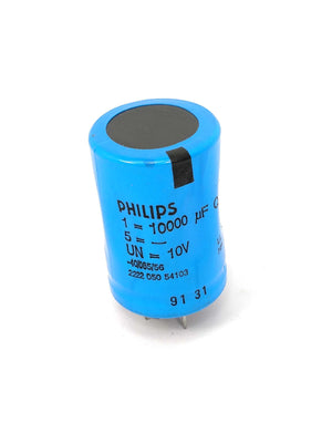 Philips 222205054103 Capacitor 10000uF 10V, Solder, 40/085/56 3 Pieces