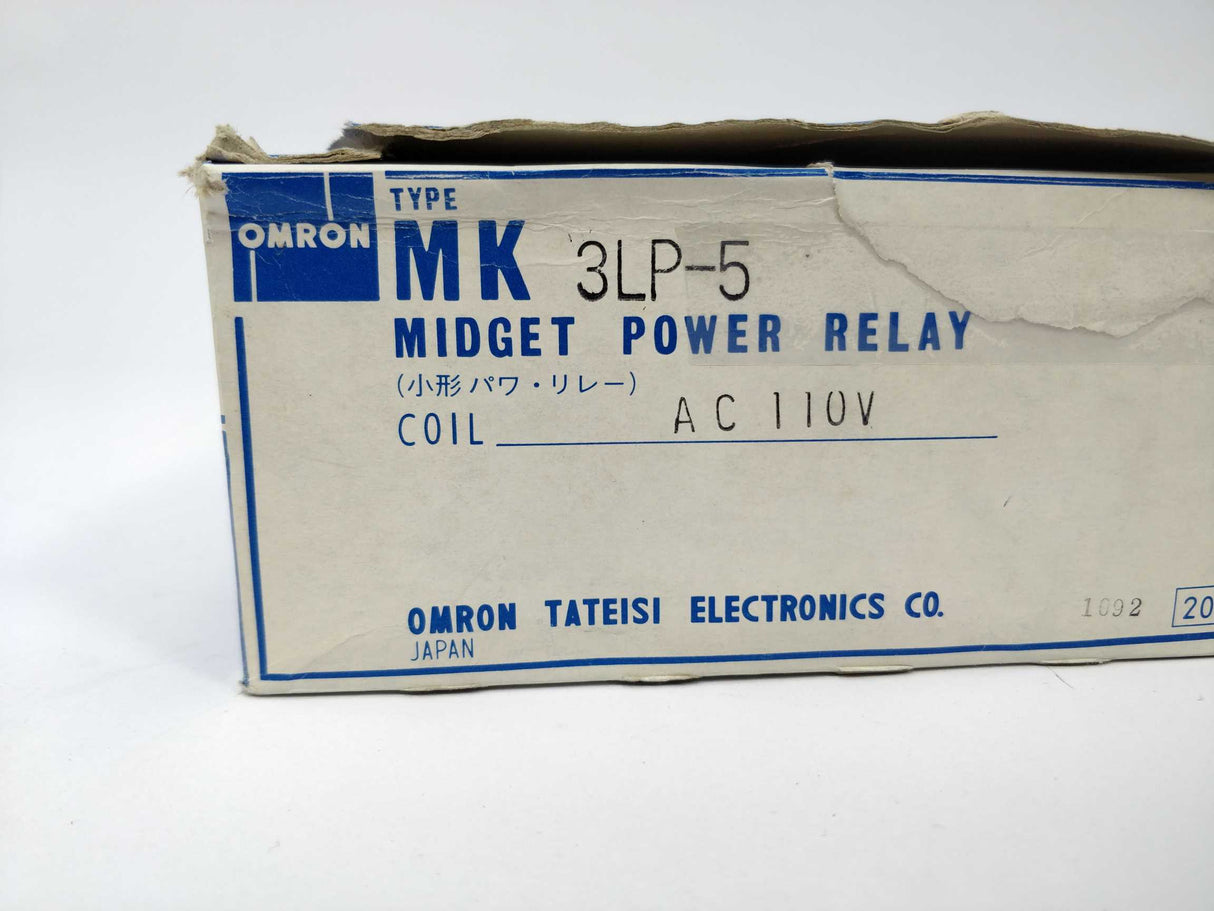 OMRON MK3LP-5 5A 250V / coil: 110V Midget Power Relay