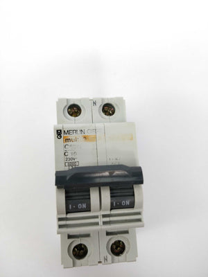 Merlin Gerin 25974 C60N C10 multi 9 circuit breaker