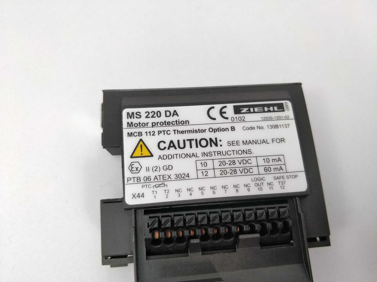 ZIEHL MS220DA Motor Protection Relay