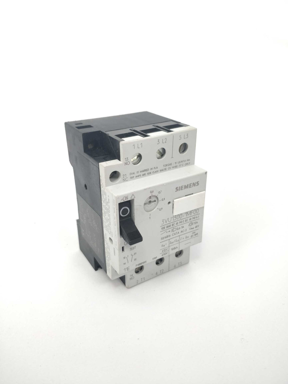 Siemens 3VU1300-1MF00 Circuit breaker 0.6...1A