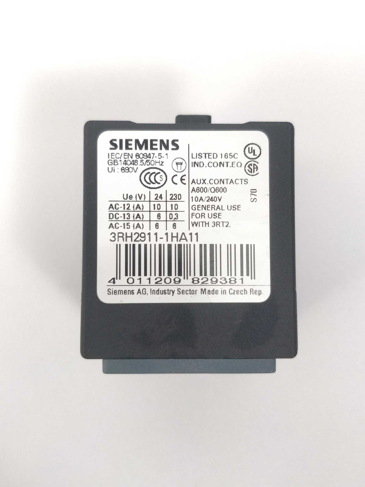 Siemens 3RH2911-1HA11 Sirius 2pcs