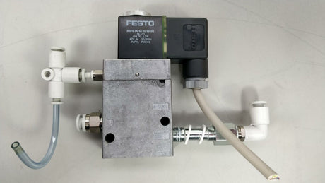 Festo 7958 MFH-3-1/8-S Solenoid valve with 34411 MSFG-24/42-50/60-OD