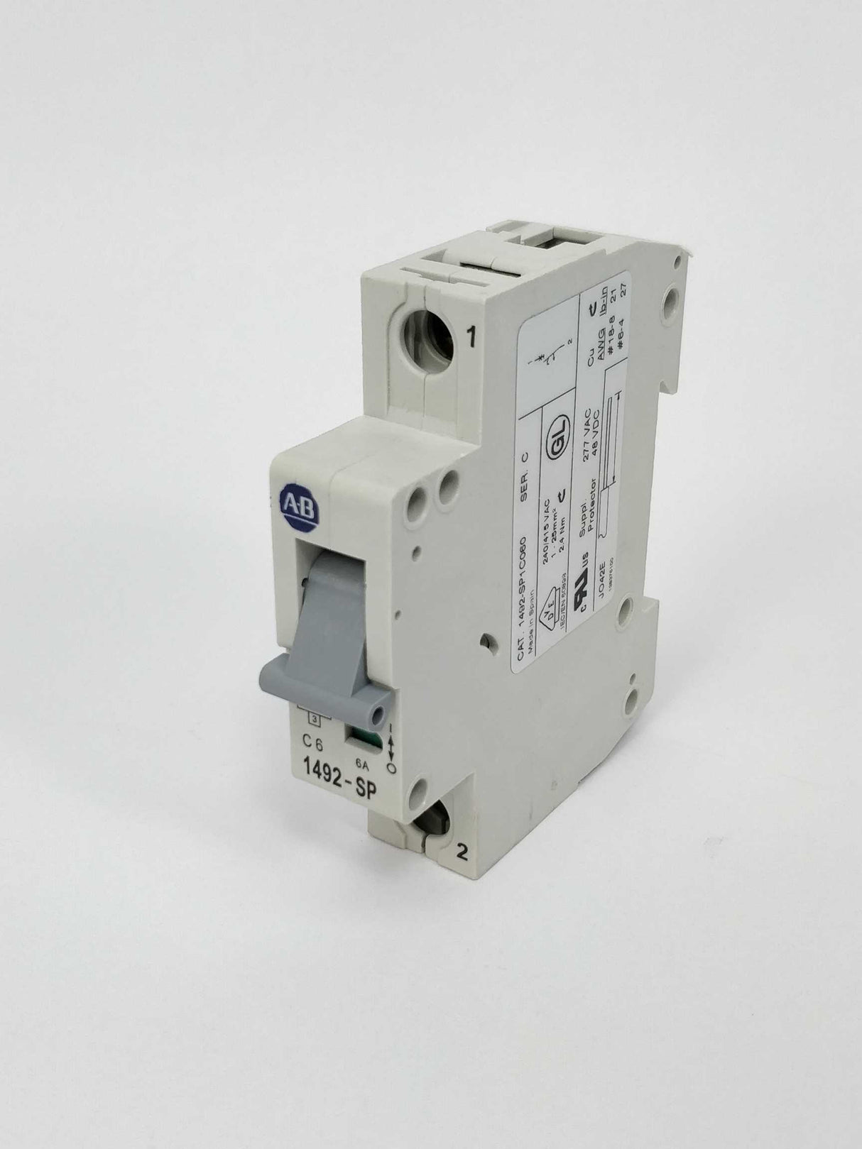 AB 1492-SP1C060 Ser. C Circuit Breaker, 277VAC, 48VDC