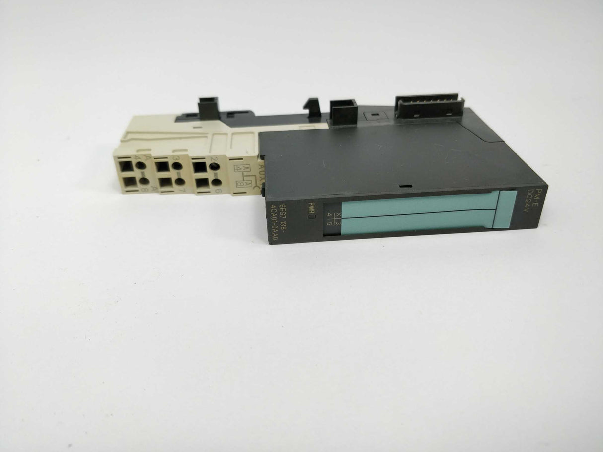 Siemens 6ES7138-4CA01-0AA0 Terminal Module with 6ES7193-4CD20-0AA0