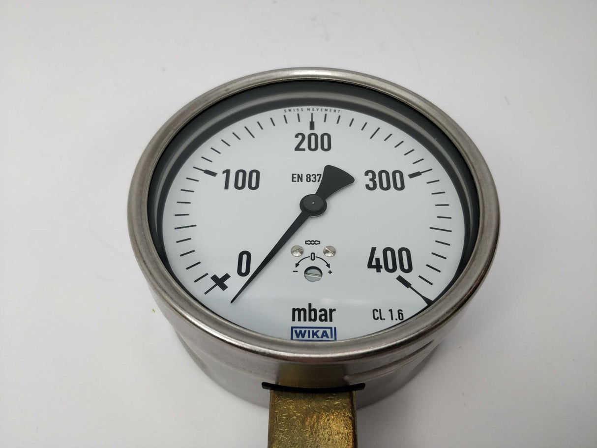 WIKA CL1.6 Pressure Gauge 0-400mbar