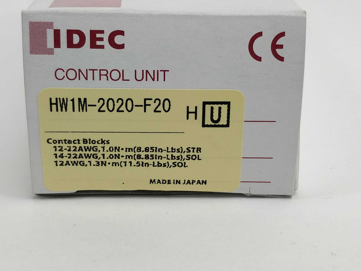 Idec HW1M-2020-F20 Control Unit