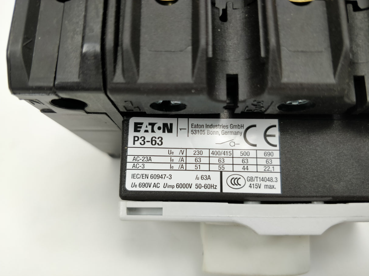Eaton P3-63/M4/K2-PR/N P3-63/M4/K2-PR/N Main Switch