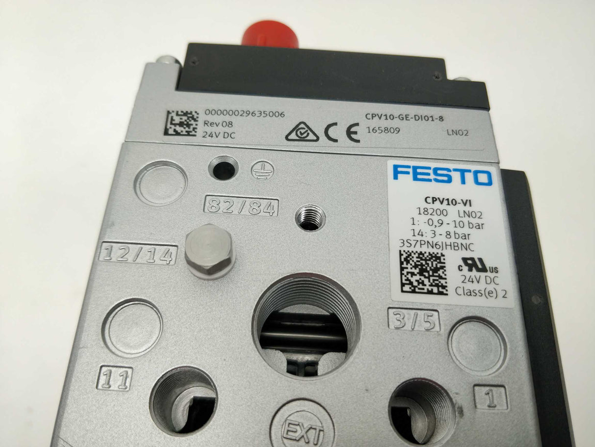 Festo 18200 CPV10-VI Valve Manifold, 8 x 161416