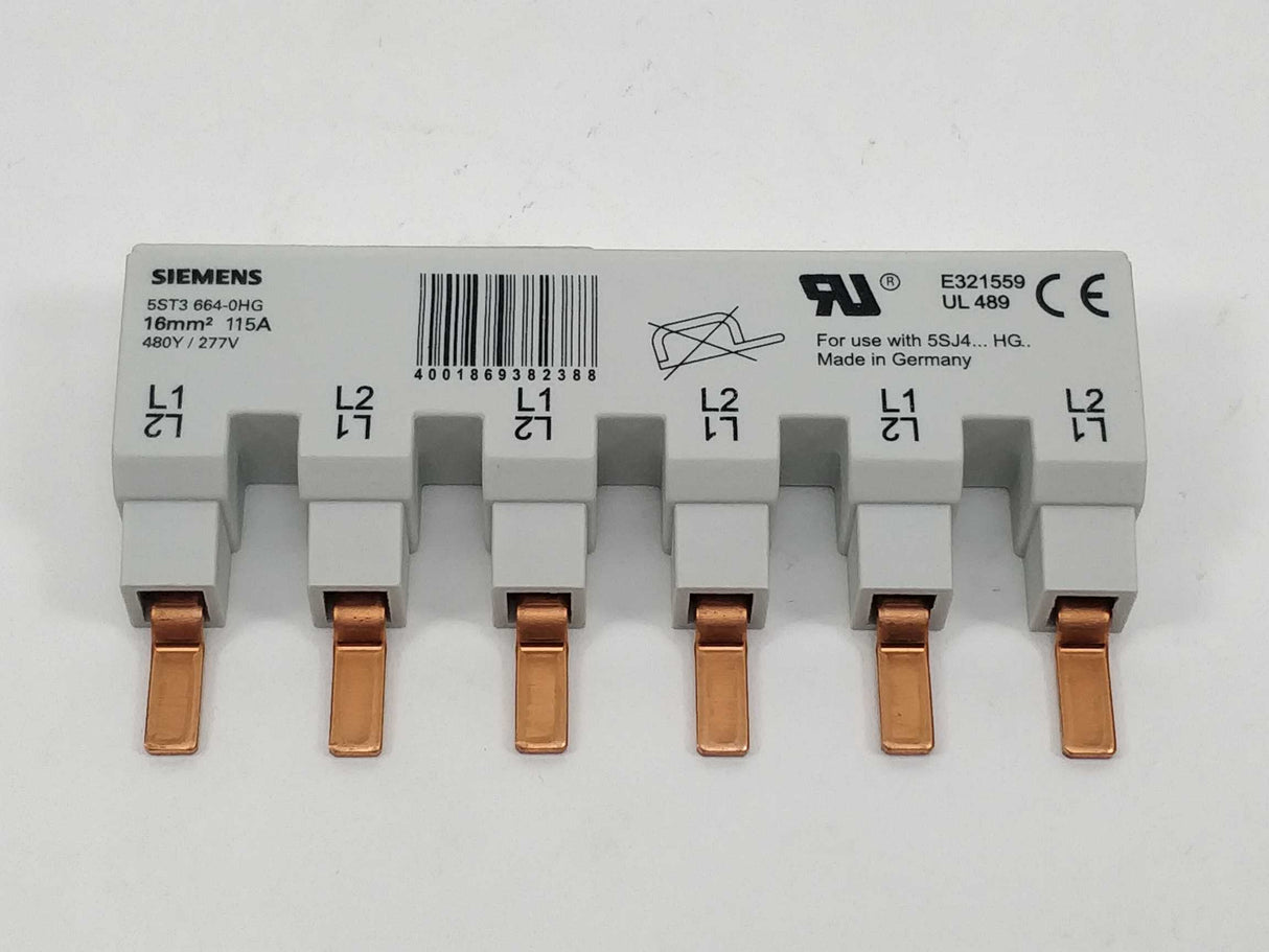 Siemens 5ST3664-0HG Busbar UL 489 3 Pcs.