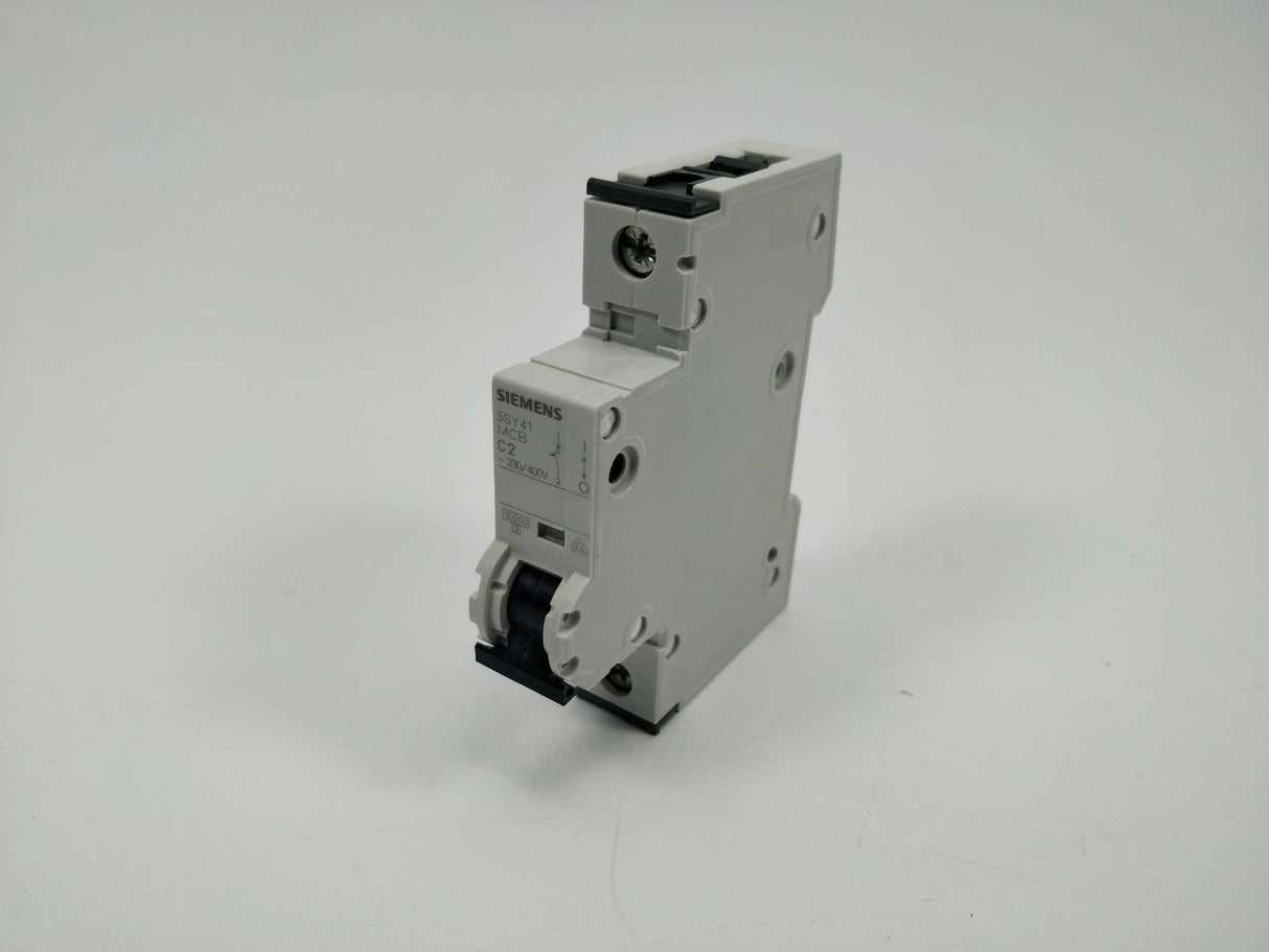 Siemens 5SY4102-7 Miniature circuit breaker 230/400 V 10kA, 1-pole. C2 A