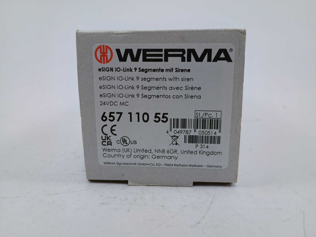 Werma 65711055 eSIGN IO-Link 9 Segments with Siren