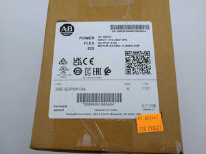 AB 25B-B2P5N104 PowerFlex 525 0.4kW/0.5HP AC Drive Ser. A Fw. 7.001