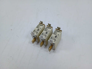 Siemens 3NA3824 Fuse 80A 500V NH00 gG 120kA 3 Pcs