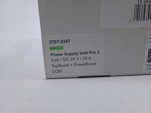 Wago 2787-2347 Power Supply Unit Pro 2 PSU 24V 20A