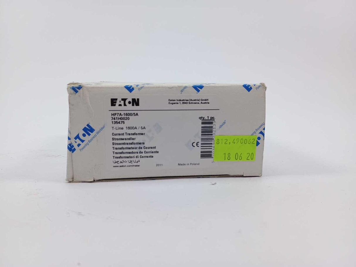 Eaton 741H0020 HF7A-1600/5A Current Transformer