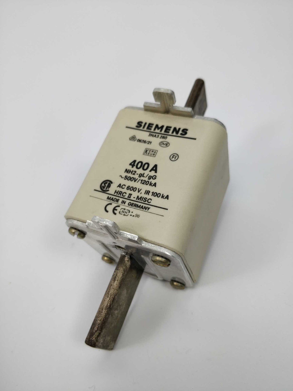 Siemens 3NA3260 Fuse NH2 400A ~500V/120kA