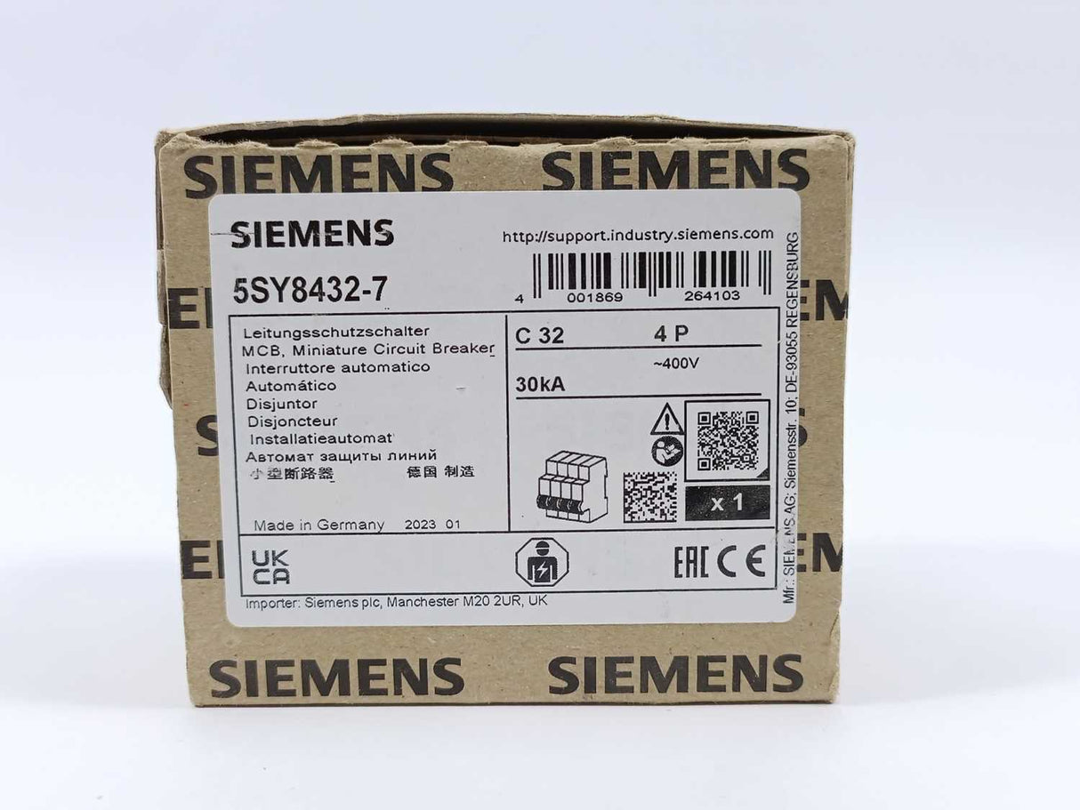 Siemens 5SY8432-7 MCB, Miniature Circuit Breaker