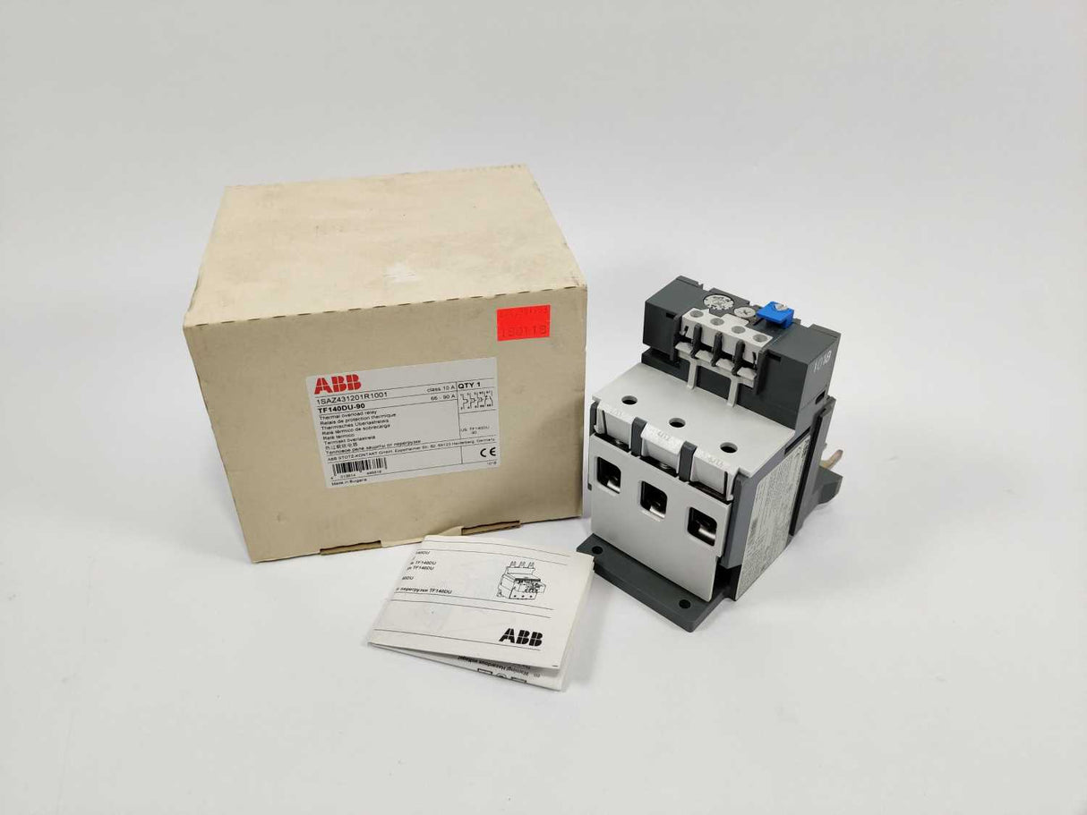 ABB 1SAZ431201R1001 TF140DU-90 Thermal Overload Relay 66 ... 90 A