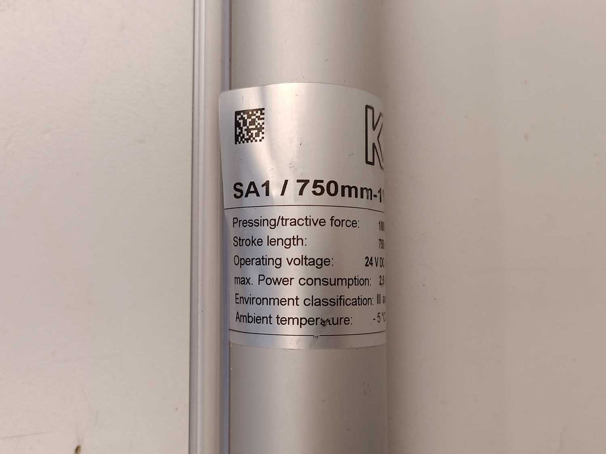 KK consult SA1/750mm-1000N/EV1/ABV Stroke Length: 750mm. 24VDC