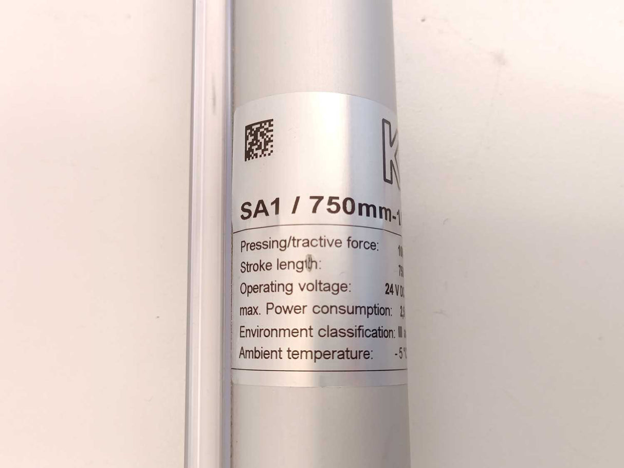 KK consult SA1/750mm-1000N/EV1/ABV Stroke Length: 750mm. 24VDC