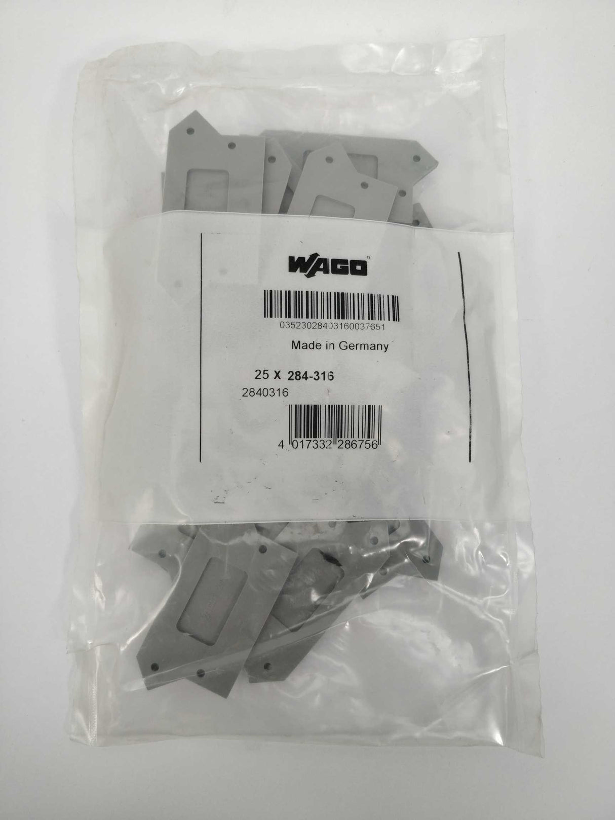 Wago 284-316 End and intermediate plate