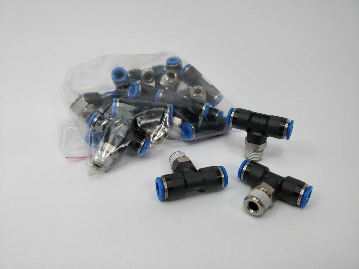 Festo QST-1/4-8 Threaded-to-Tube Tee Connector 20Pcs