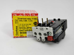 Danfoss 047H0205 TI 16C Overload relay 0.85-1.3A