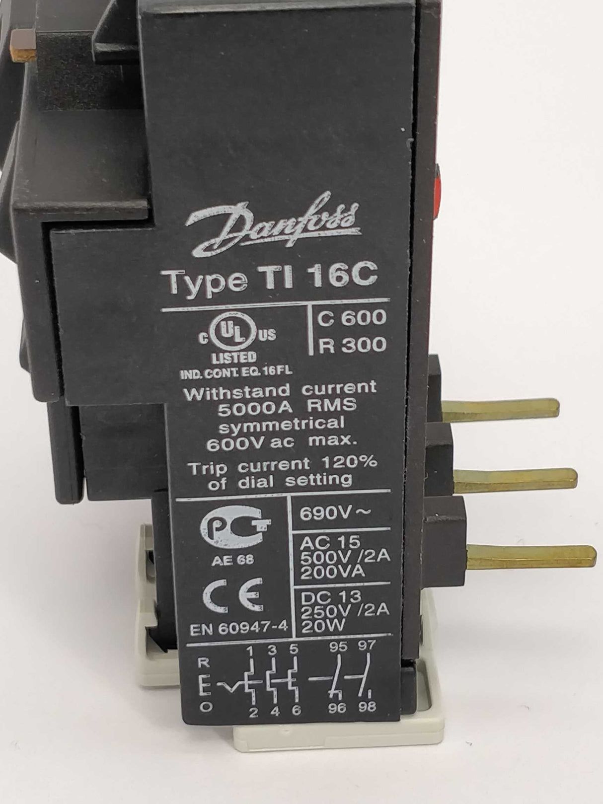 Danfoss 047H0205 TI 16C Overload relay 0.85-1.3A