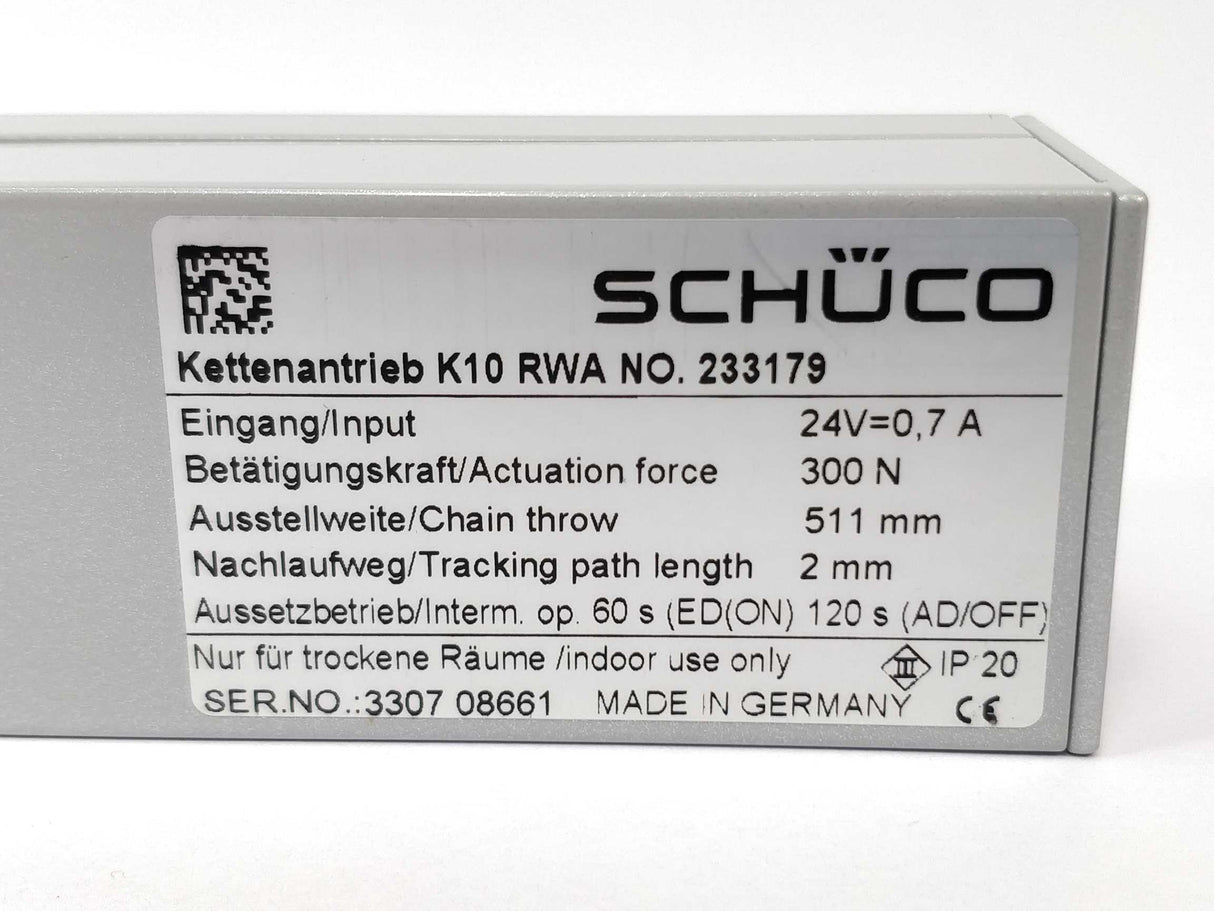 Schüco 233179 Chain actuator K10