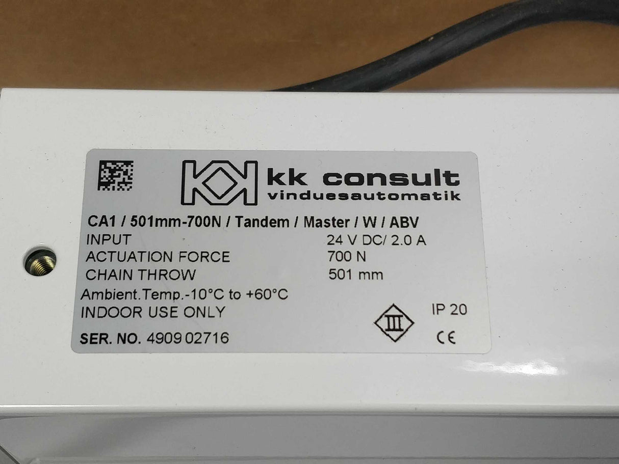 KK consult 6554 CA1/501mm-Tandem-2x700N/W