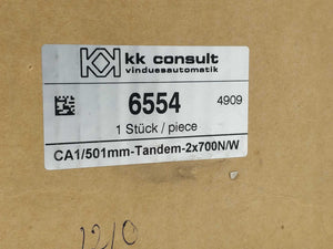 KK consult 6554 CA1/501mm-Tandem-2x700N/W