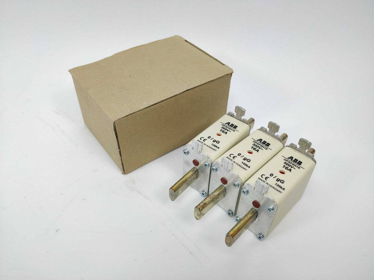 ABB 1SCA022627R2010 OFAF0H16 fuse 500V 16A 3pcs